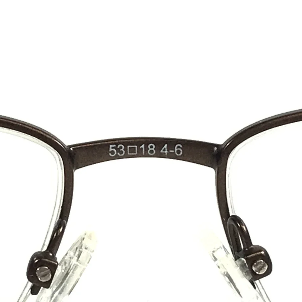 Chesterfield Eyeglasses Frames CH863 01F1 Brown Rectangle Half Rim 53-18-140